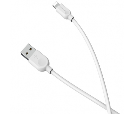 Cablu Date si Incarcare USB la Lightning Borofone BX14 LinkJet, 2 m, Alb 