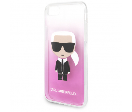 Husa Plastic Karl Lagerfeld pentru Apple iPhone 7 / Apple iPhone 8 / Apple iPhone SE (2020), Fun Sunglasses, Roz KLHCI8TRDFKPI 