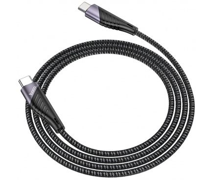 Cablu Date si Incarcare USB Type-C la USB Type-C HOCO Freeway U95, 1.2 m, 60W, Negru