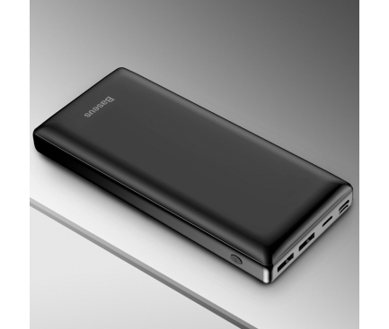 Baterie Externa Powerbank Baseus Mini JA, 30000 mA, Standard Charge (5V), 15W, Neagra PPJAN-C01 