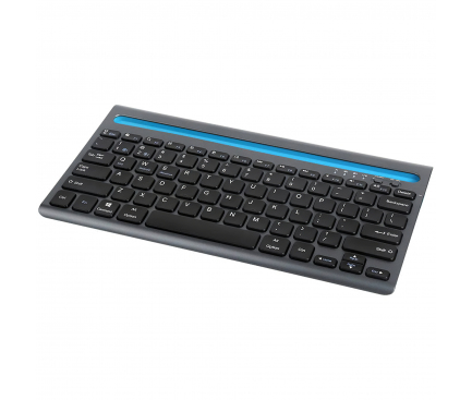 Tastatura Bluetooth Delux K2201V, Dual Mode Bluetooth, Neagra 