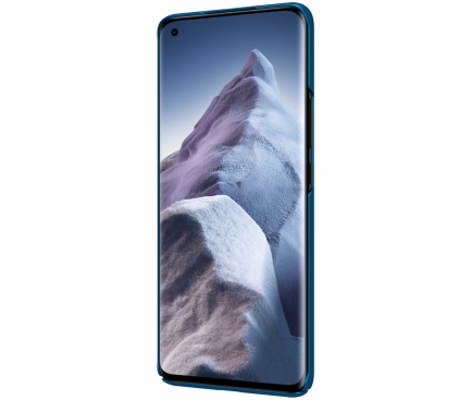 Husa Plastic Nillkin Super Frosted pentru Xiaomi Mi 11 Ultra, Peacock Blue, Albastra 
