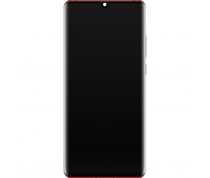 Display - Touchscreen Huawei P30 Pro, Cu Rama, acumulator si piese, Rosu, Service Pack 02352PGK 