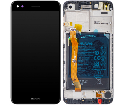 Display - Touchscreen Huawei P9 lite mini / Y6 Pro (2017), Cu Rama, Acumulator si piese, Negru 02351KNV 