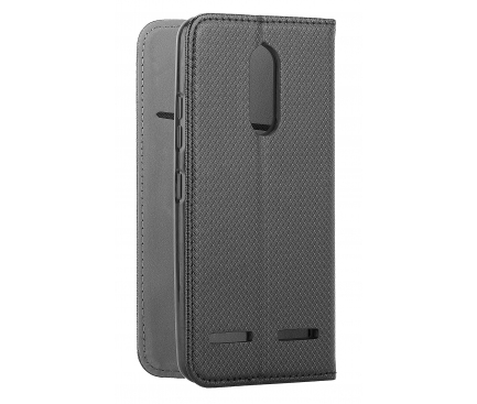 Husa Piele OEM Smart Magnetic pentru Samsung Galaxy Xcover 5, Neagra 