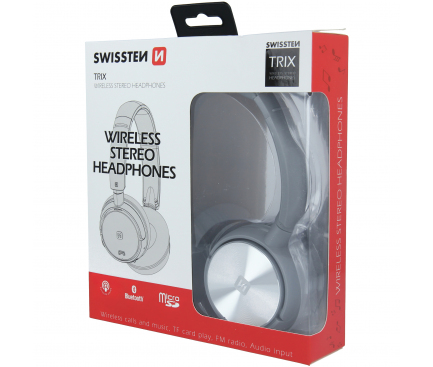 Handsfree Casti Bluetooth Swissten Trix, On-Ear, SinglePoint, Gri 