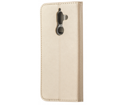 Husa Piele OEM Smart Magnet pentru Xiaomi Redmi Note 10 / Xiaomi Redmi Note 10S, Aurie 