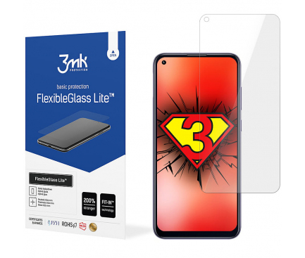 Folie de protectie Ecran 3MK FlexibleGlass Lite pentru Samsung Galaxy A11 A115 / M11 M115, Sticla Flexibila, Full Glue