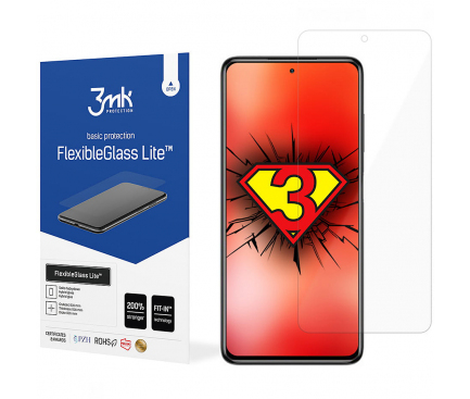 Folie Protectie Ecran 3MK FlexibleGlass Lite pentru Xiaomi Poco X3 Pro, Sticla Flexibila, 0.16mm 