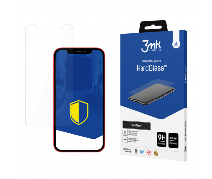 Folie de protectie Ecran 3MK HardGlass pentru Apple iPhone 12 mini, Sticla securizata, Full Glue