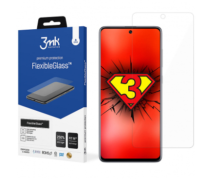 Folie Protectie Ecran 3MK FlexibleGlass pentru Samsung Galaxy A71 5G A716, Sticla Flexibila, 7H