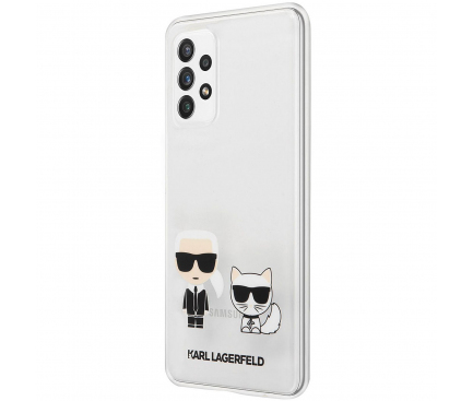 Husa Plastic - TPU Karl Lagerfeld pentru Samsung Galaxy A52 A525 / Samsung Galaxy A52 5G, Karl &Choupette, Transparenta KLHCA52CKTR 