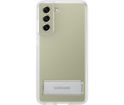 Husa pentru Samsung Galaxy S21 FE 5G G990, Standing Cover, Transparenta EF-JG990CTEGWW 