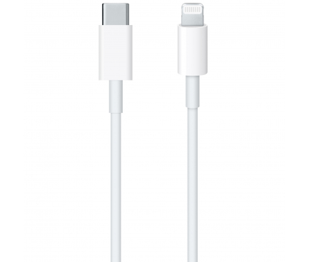 Cablu Date si Incarcare USB Type-C la Lightning OEM pentru iPhone / iPad, 1 m, Alb MP