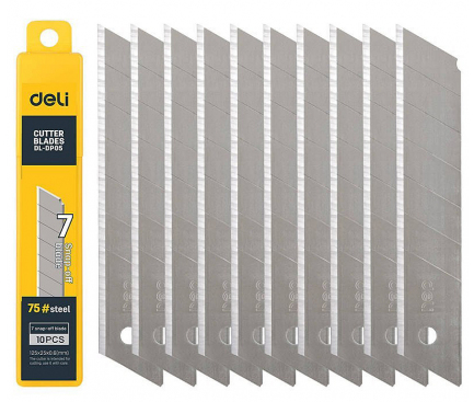 Lama Deli Tools  EDL-DP05, Pentru Cutter, 25mm, Set 10 bucati