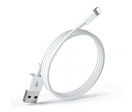 Cablu Date si Incarcare USB la Lightning EnviroBest EC1, 1 m, Alb 