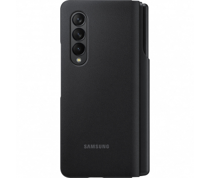 Husa Samsung Galaxy Z Fold3 5G, Flip Cover With S-Pen, Neagra EF-FF92PCBEGEE 