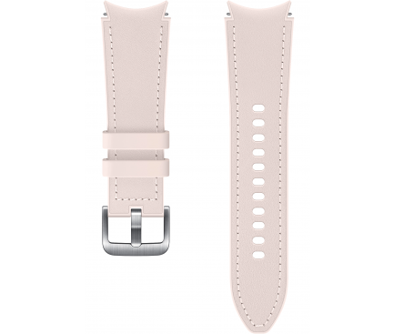 Curea Ceas Samsung Hybrid Leather Samsung Galaxy Watch4 / Galaxy Watch4 Classic / Galaxy Watch5 / Galaxy Watch5 Pro, S/M, 20mm, Roz ET-SHR88SPEGEU 