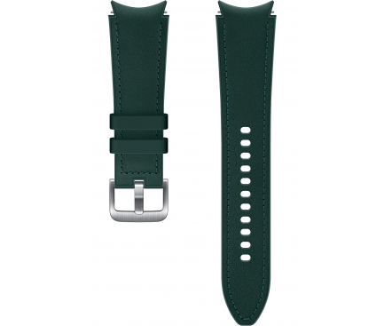 Curea Ceas Samsung Hybrid Leather Samsung Galaxy Watch4 / Galaxy Watch4 Classic / Galaxy Watch5 / Galaxy Watch5 Pro, M/L, 20mm, Verde ET-SHR89LGEGEU 