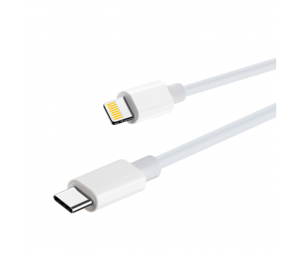 Cablu Date si Incarcare USB Type-C la Lightning MaXlife MXUC-05, 2 m, Alb 