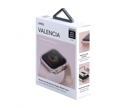 Husa UNIQ Valencia pentru Apple Watch 44mm Series, Roz