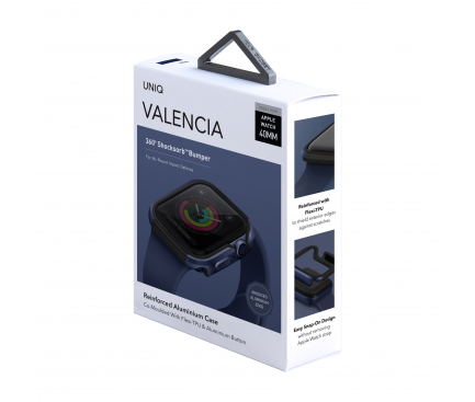 Husa UNIQ Valencia pentru Apple Watch 40mm Series, Albastra