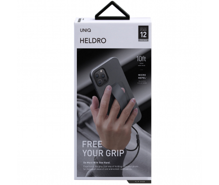 Husa pentru Apple iPhone 12 Pro Max, UNIQ, Hybrid Heldro, Gri