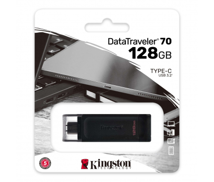 Memorie Externa USB-C Kingston DT70, 128Gb DT70/128GB