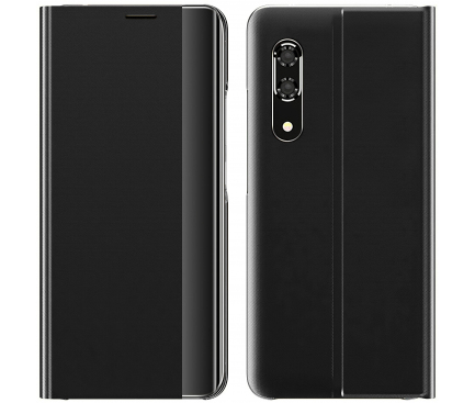 Husa Textil OEM Sleep Case pentru Xiaomi Mi 11 Lite 5G, Neagra 