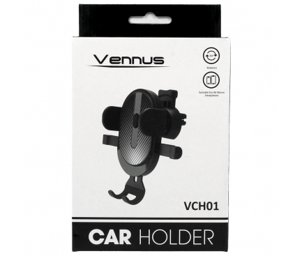 Suport Auto Vennus VCH01 Air Vent, Universal, Negru 