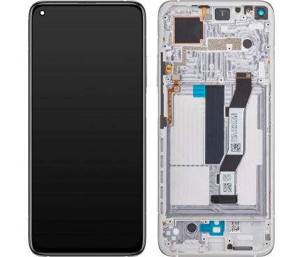 Display cu Touchscreen Xiaomi Redmi K30S / 10T 5G / 10T Pro 5G, cu Rama, Argintiu, Service Pack 5600040J3S00