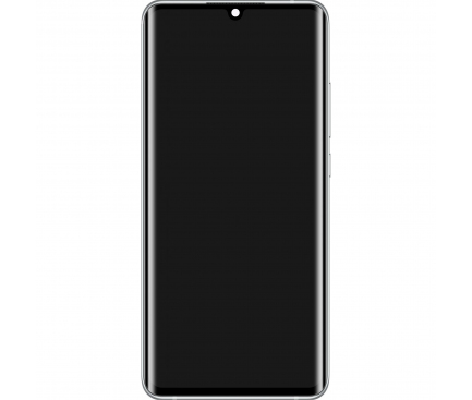 Display cu Touchscreen Xiaomi Mi Note 10 Lite, cu Rama, Alb, Service Pack 5600030F4L00