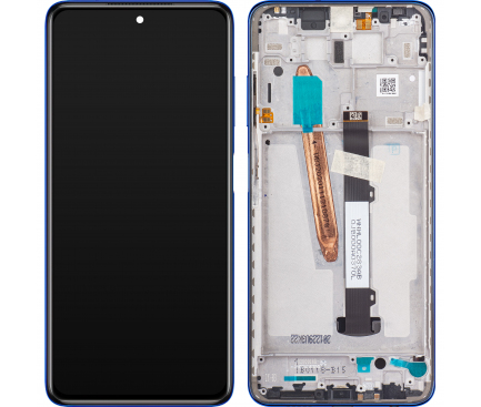 Display - Touchscreen Xiaomi Poco X3 / Xiaomi Poco X3 NFC, Cu Rama, Albastru, Service Pack 560002J20C00 