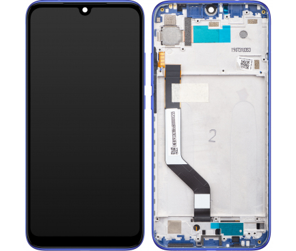 Display cu Touchscreen Xiaomi Redmi Note 7 Pro / Note 7, cu Rama, Albastru, Service Pack 5610100140C7