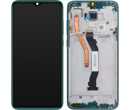 Display cu Touchscreen Xiaomi Redmi Note 8 Pro, cu Rama, Verde, Service Pack 56000400G700