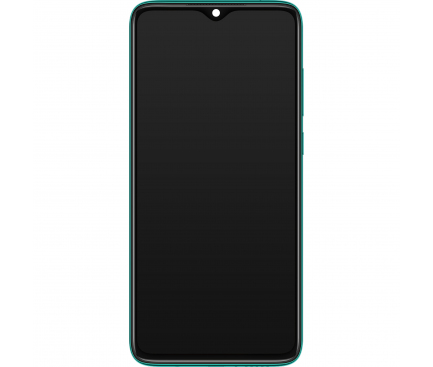 Display cu Touchscreen Xiaomi Redmi Note 8 Pro, cu Rama, Verde, Service Pack 56000400G700