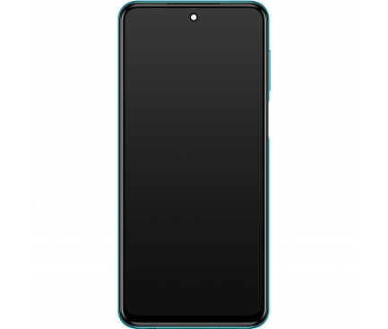 Display cu Touchscreen Xiaomi Redmi Note 9 Pro, cu Rama, Verde (Tropical Green), Service Pack 560004J6B200