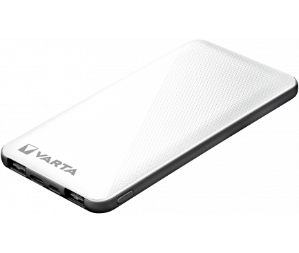 Baterie Externa Varta Energy, 5000mAh, 15W, 2 x USB-A - 1 x USB-C, Alba