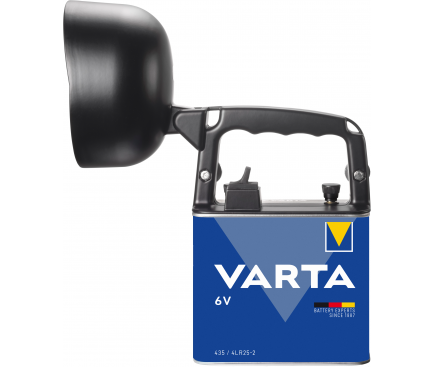 Lanterna LED Varta Work Light 435, 190 lm, 2 tipuri de iluminare, Neagra 
