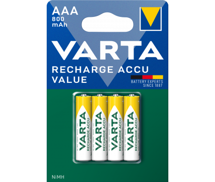 Baterie Reincarcabila Varta Professional, AAA / LR3, 800mAh, Set 4 bucati