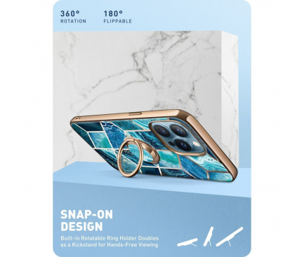 Husa Plastic - TPU Supcase IBLSN COSMO SNAP pentru Apple iPhone 13 Pro, Albastra 