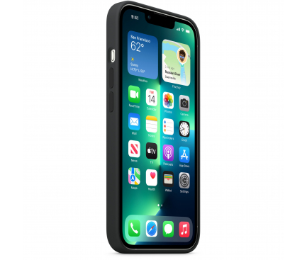 Husa TPU Apple iPhone 13 mini, MagSafe, Neagra MM223ZM/A 