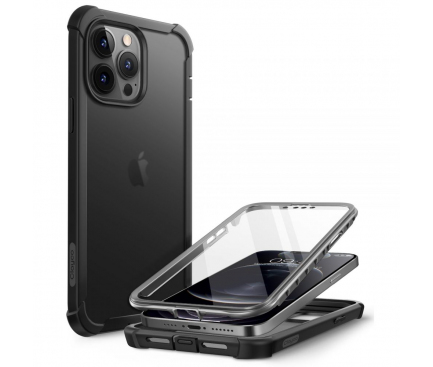 Husa Plastic - TPU Supcase Clayco Forza pentru Apple iPhone 13 Pro Max, Full Cover, Neagra 