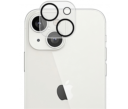 Folie Protectie Camera spate BLUE Shield Apple iPhone 13 / Apple iPhone 13 mini, Sticla securizata, HD, 0.7mm, 3D, 9H, Neagra 