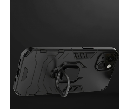 Husa TPU OEM Defender Armor pentru Apple iPhone 13, Neagra 