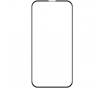 Folie Protectie Ecran OEM pentru Apple iPhone 13 mini, Sticla securizata, 5D, 9H, Neagra 