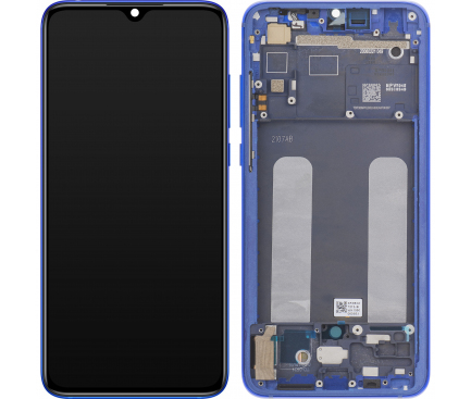 Display cu Touchscreen Xiaomi Mi 9 Lite, cu Rama, Albastru, Service Pack 5600040F3B00