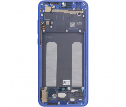 Display cu Touchscreen Xiaomi Mi 9 Lite, cu Rama, Albastru, Service Pack 5600040F3B00