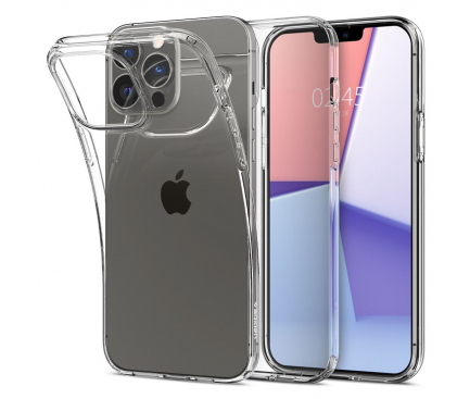 Husa TPU Spigen Liquid Crystal pentru Apple iPhone 13 Pro, Transparenta 