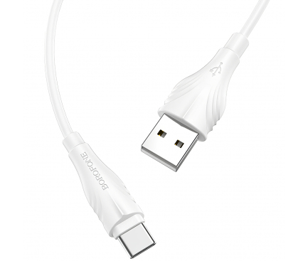 Cablu Date si Incarcare USB-A - USB-C Borofone Optimal BX18, 18W, 2m, Alb
